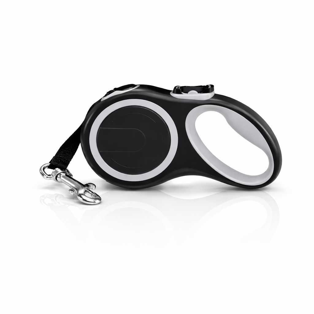 Large Black Auto Pet Lead