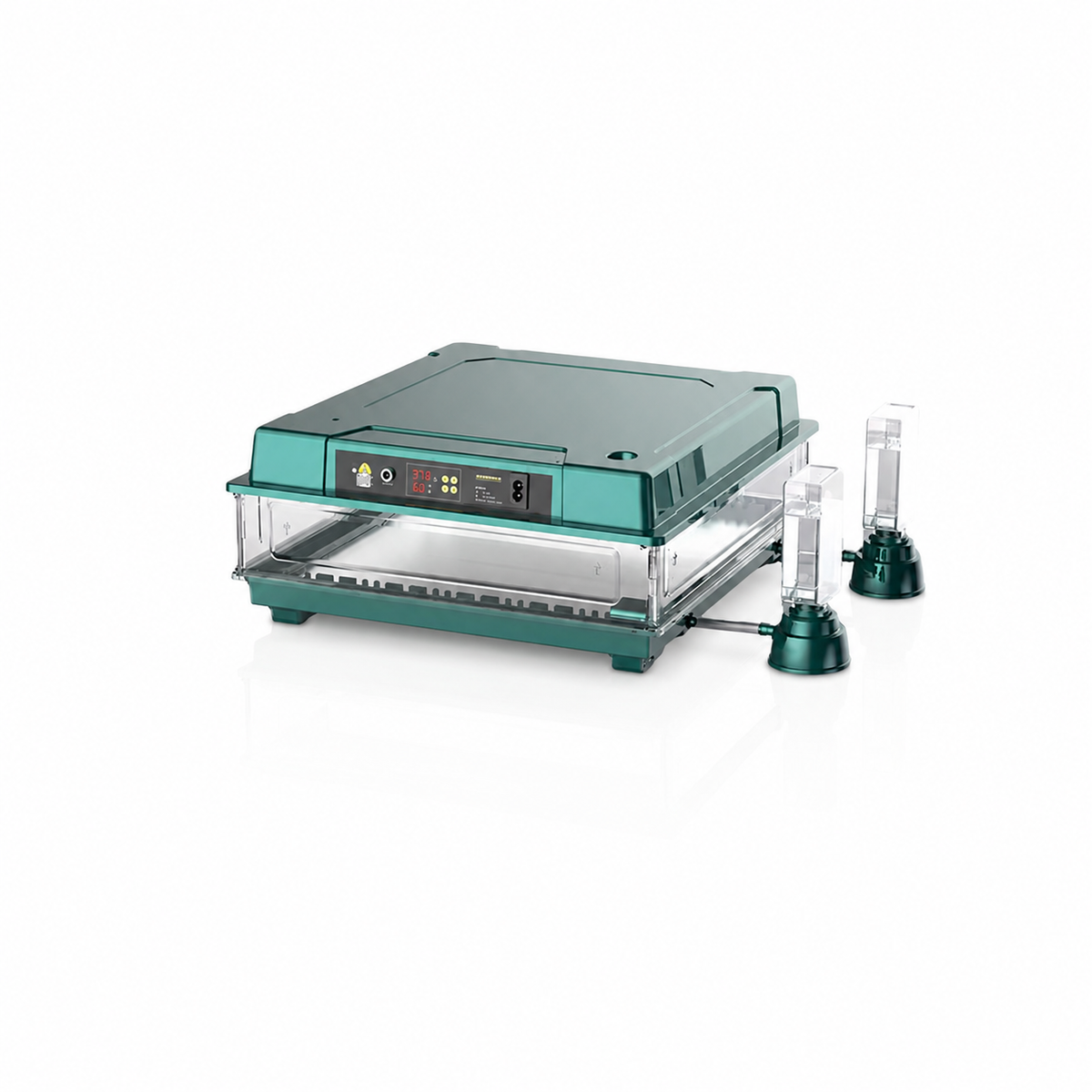 Emerald Green 130 Egg Automatic Incubator with Backup Battery Power Connection 12V