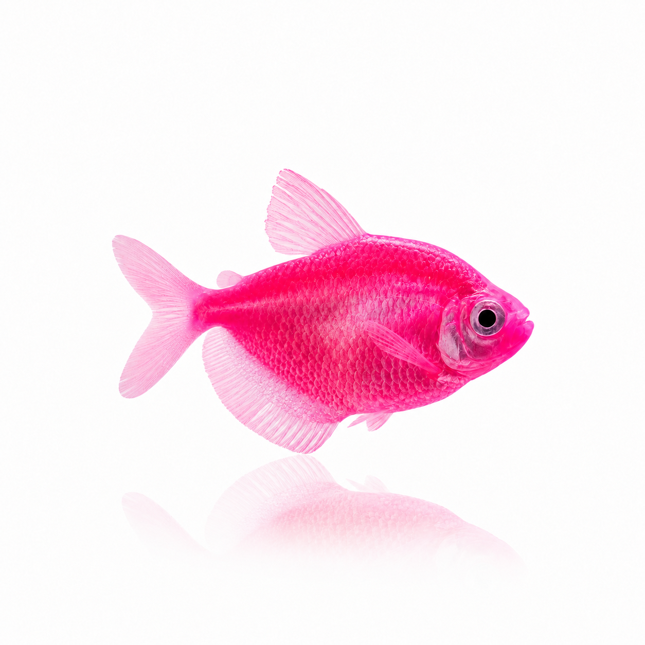 Pink Fluorescent Widow Tetra