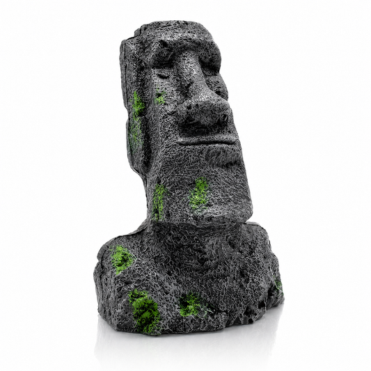 Ancient Moai Stone Aquarium Ornament