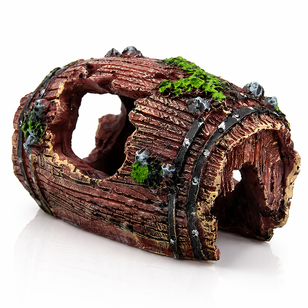 Sunken Timber Tunnel Aquarium Ornament