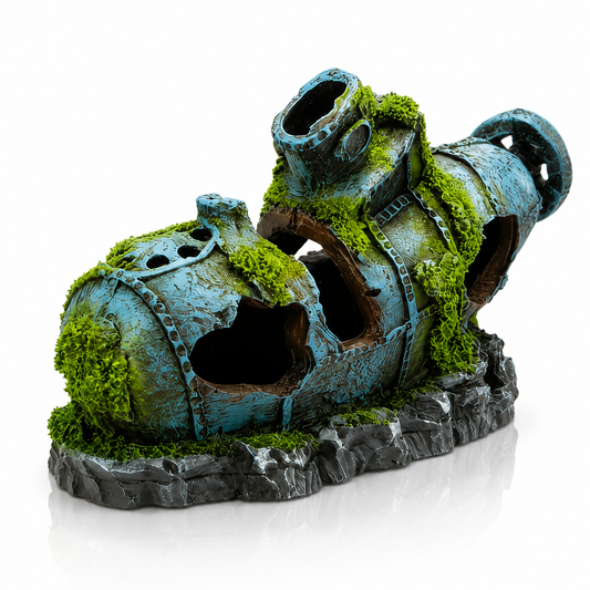 Sunken Relic Pipe Aquarium Ornament