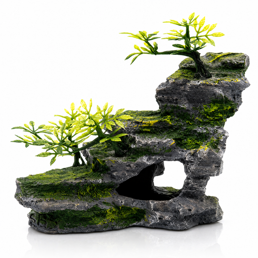 Bonsai Cliff Cave Aquarium Ornament