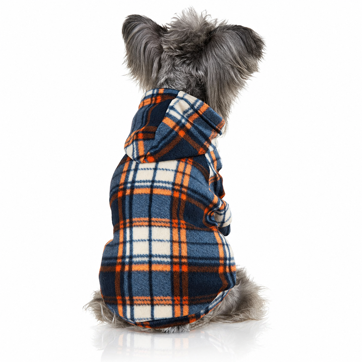 Plaid Fleece-Lined Warm Comfortable Coat